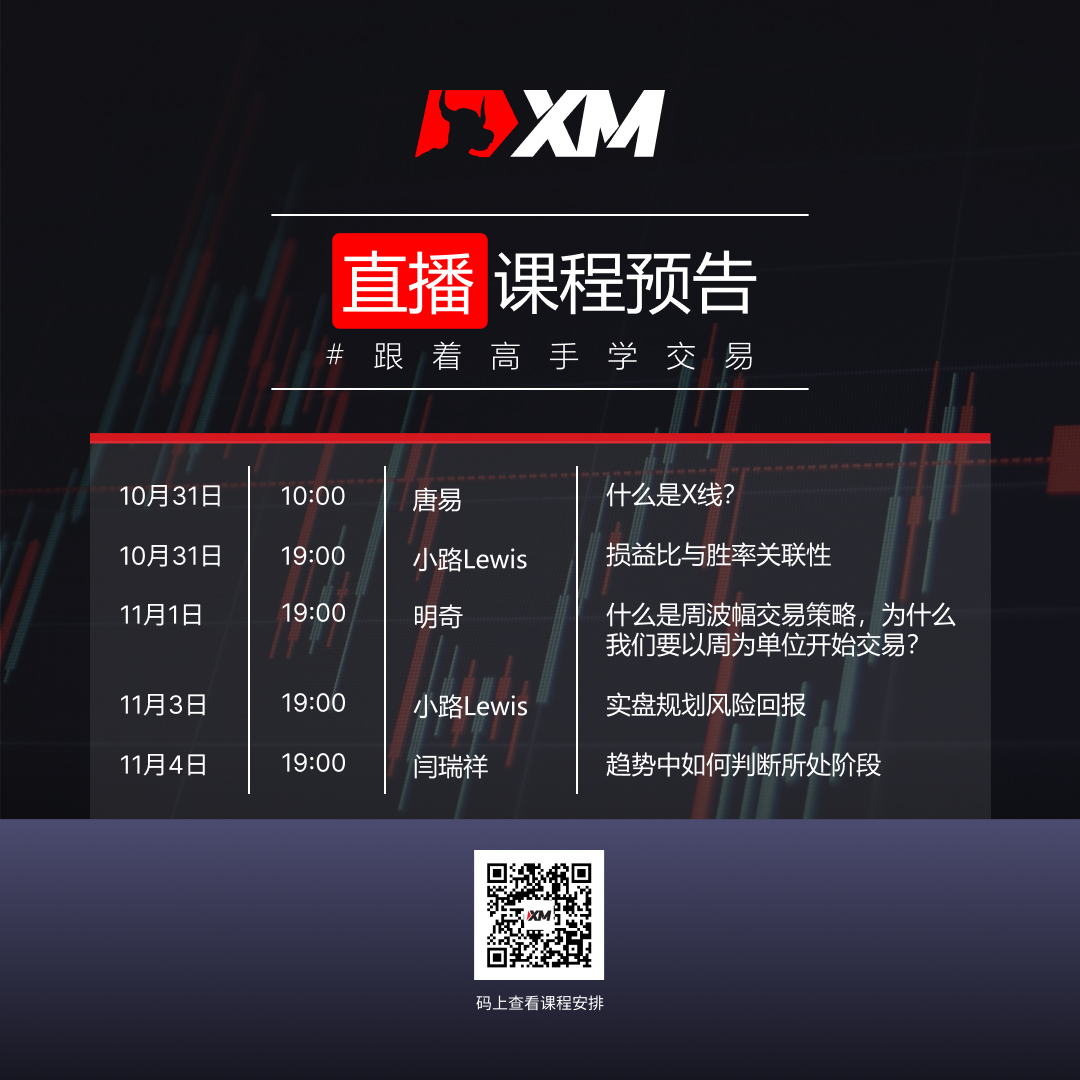 XM中文在线直播课程，本周预告（10/31-11/4）