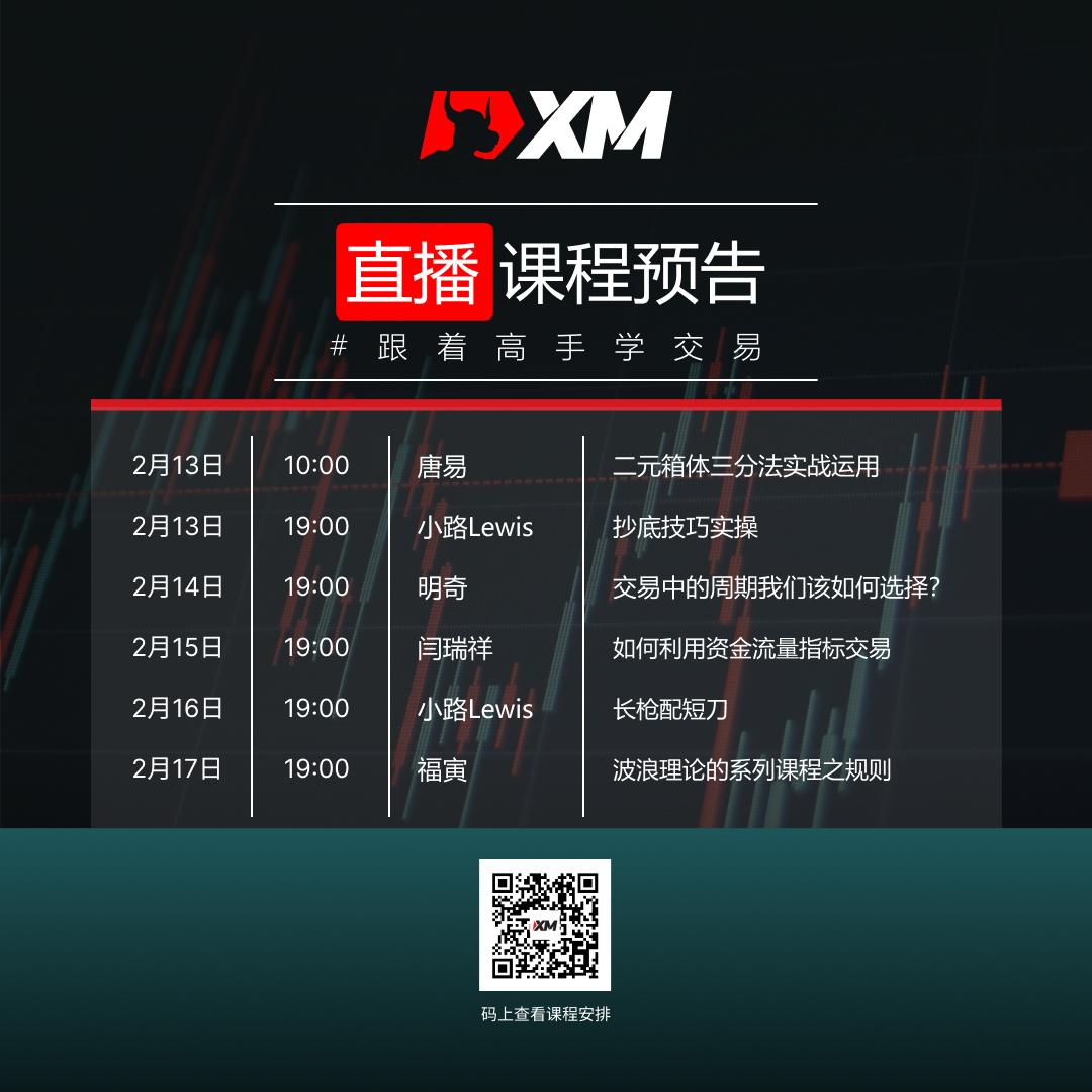 XM中文在线直播课程，本周预告（2/13-2/17）