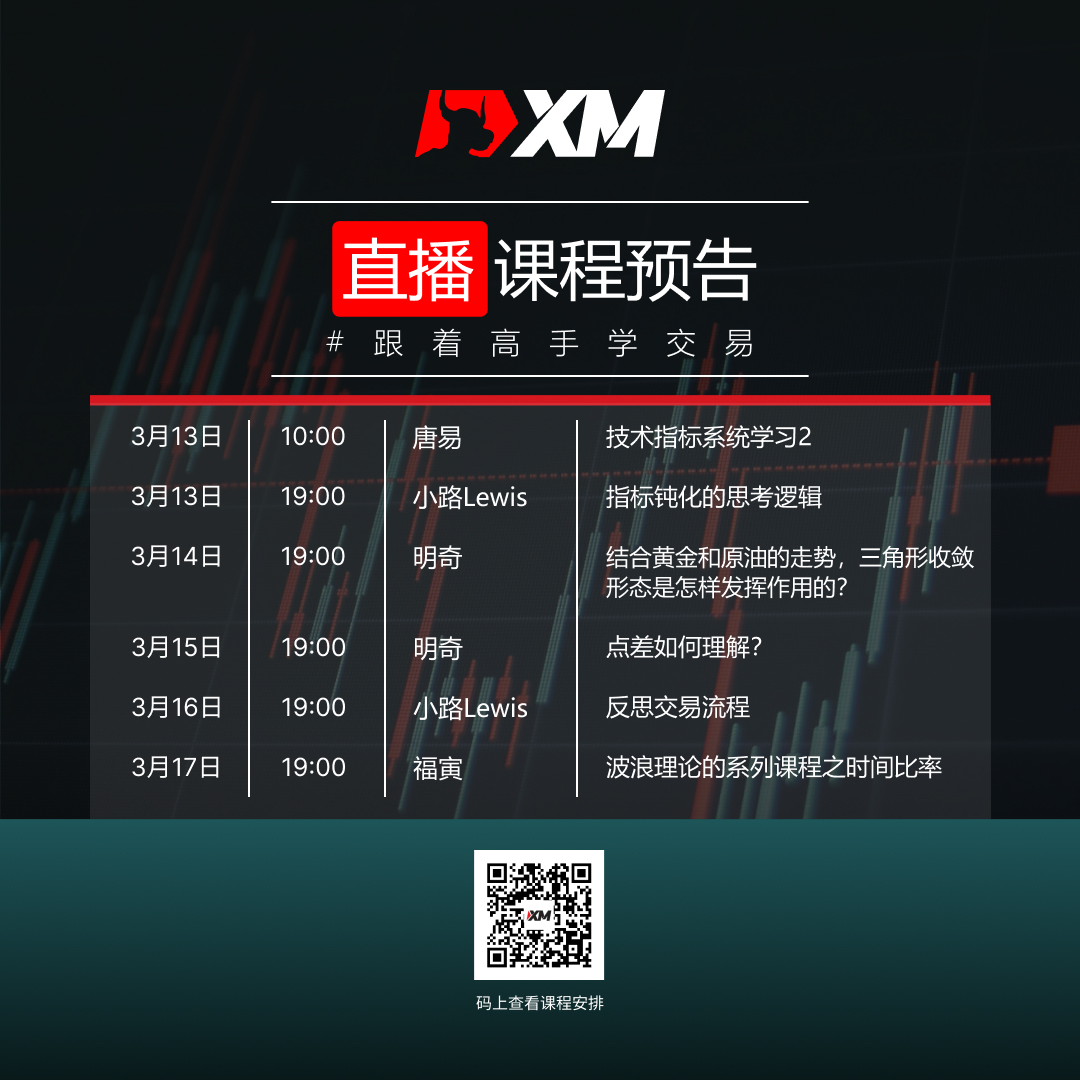 XM中文在线直播课程,本周预告(3/13-3/17) XM中文在线直播课程,本周预告(3/13-3/17)