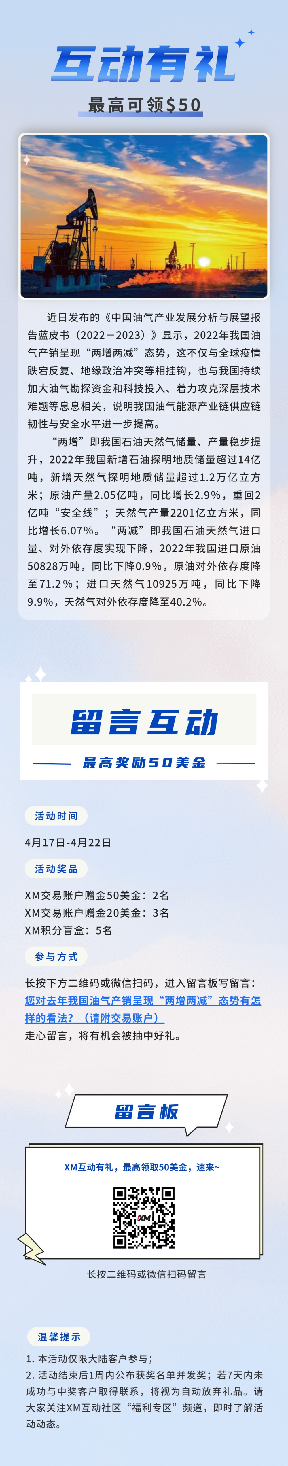 XM互动有礼(第90期)-最高可领取$50赠金(4月17日-4月22日)