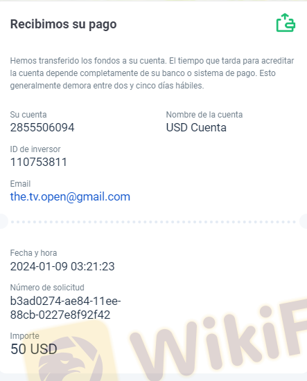 大家下午好。我被诱导，我的资金在平台 https://olymptrade.com/ 上被操纵。这是由一个名为 Sofía Trader (@sofiatradings) 的 Telegram 频道进行的，他们确保投资策略 100% 有效，没有任何风险。损失。我在平台上存了两笔钱，按照说明的每一步操作，我失去了一切。目前Sofía Reyes删除了我们的电报对话，使我无法获得我们对话的证据。我分享了存款文件。诈骗金额为70美元。