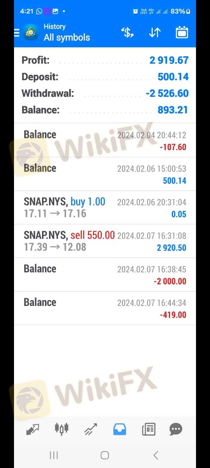 嗨,我的名字是扎法尔·阿里。我的注册帐户位于 Oqtima经纪人是 azafar46@yahoo.com。 Oqtima经纪人是骗子经纪人。这是我对此的评论 Oqtima全球经纪商。当我之前在美国股票交易中存入损失 600 美元时,他们退还了我剩余的 100 美元余额。几天后,当我再次存入 500 美元并再次进行美国股票交易时,我在美国股票快速交易中获利 2920 美元,因此他们为非法交易找借口,并试图吃掉我的利润 2920 美元,因为从 15 天开始,他们就折磨了我要求提供不同的文件,我什至提供了我的帐户已经完全验证。这证明它是一个骗子经纪人。我的存款是 500 美元,利润是 2920 美元。所有外汇交易者请公开倾听,该经纪商永远不会给您带来利润。每个阅读这篇评论的人请从这个诈骗经纪人那里提取您的资金。我将在各处发布所有视频和屏幕截图的证据。我还在他们的法规中对他们立案。管理员请宣布该经纪人为骗局,并帮助我收回我的 3419 美元。在信任试点评论网站上,该骗子公司的其他受害者很少 Oqtima全球的。他还在他们的电子邮件中一次又一次地告诉我我的交易策略。这家公司对我的交易策略有何看法?是受监管的经纪人这样做。他们还阻止了我的 mt4 帐户和对我门户的访问。 嗨,我的名字是扎法尔·阿里。我的注册帐户位于 Oqtima经纪人是 azafar46@yahoo.com。 Oqtima经纪人是骗子经纪人。这是我对此的评论 Oqtima全球经纪商。当我之前在美国股票交易中存入损失 600 美元时,他们退还了我剩余的 100 美元余额。几天后,当我再次存入 500 美元并再次进行美国股票交易时,我在美国股票快速交易中获利 2920 美元,因此他们为非法交易找借口,并试图吃掉我的利润 2920 美元,因为从 15 天开始,他们就折磨了我要求提供不同的文件,我什至提供了我的帐户已经完全验证。这证明它是一个骗子经纪人。我的存款是 500 美元,利润是 2920 美元。所有外汇交易者请公开倾听,该经纪商永远不会给您带来利润。每个阅读这篇评论的人请从这个诈骗经纪人那里提取您的资金。我将在各处发布所有视频和屏幕截图的证据。我还在他们的法规中对他们立案。管理员请宣布该经纪人为骗局,并帮助我收回我的 3419 美元。在信任试点评论网站上,该骗子公司的其他受害者很少 Oqtima全球的。他还在他们的电子邮件中一次又一次地告诉我我的交易策略。这家公司对我的交易策略有何看法?是受监管的经纪人这样做。他们还阻止了我的 mt4 帐户和对我门户的访问。