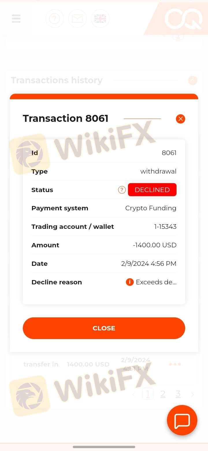 过了两周了，出金请求一直被拒绝，他们只是说“我们会处理你的出金请求的”。因为不想让我出金，他们现在把我账号停用了。远离他们，我就不该相信他们！！！！