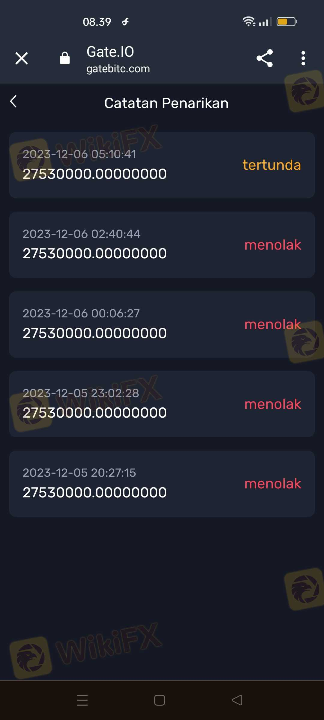 到目前为止资金无法提取