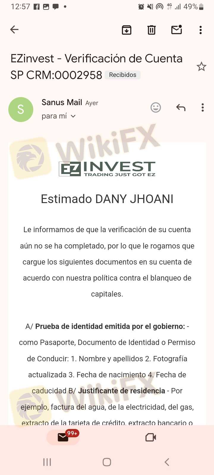 他们联系我，要求我支付 250 美元的押金，我将用这笔钱开始我的投资，但不仅如此，他们还要求我提供身份证明、地址，甚至电力文件。在此过程中，有人联系我，但他们没有向我解释任何有关公司的信息，我只和我的经纪人上了一堂课，然后他不负责任，因为他没有按时给我打电话。看到这种情况我决定退出，但当我要求退出平台时，他们告诉我要等3到5天，只有一次他们联系我承诺退款250美元，然后他们就不再回复电子邮件，然后我们坚持打电话时，一位经理回答了我们，说我卡上必须有 950 索尔才能拿回我的钱，我回答说我没有这笔钱，他提到然后钱就丢了，他很沮丧并被砍了挂掉我的电话。