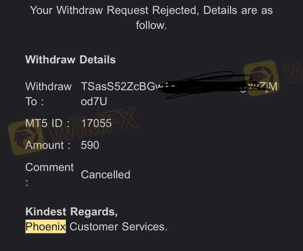 我如今500美金，然后盈利到1200，当我想出金的时候，他们拒绝了。我去问客服，他们说现在只能出盈利，已经过去两三个月了，我还没能把全部的钱提取出来。