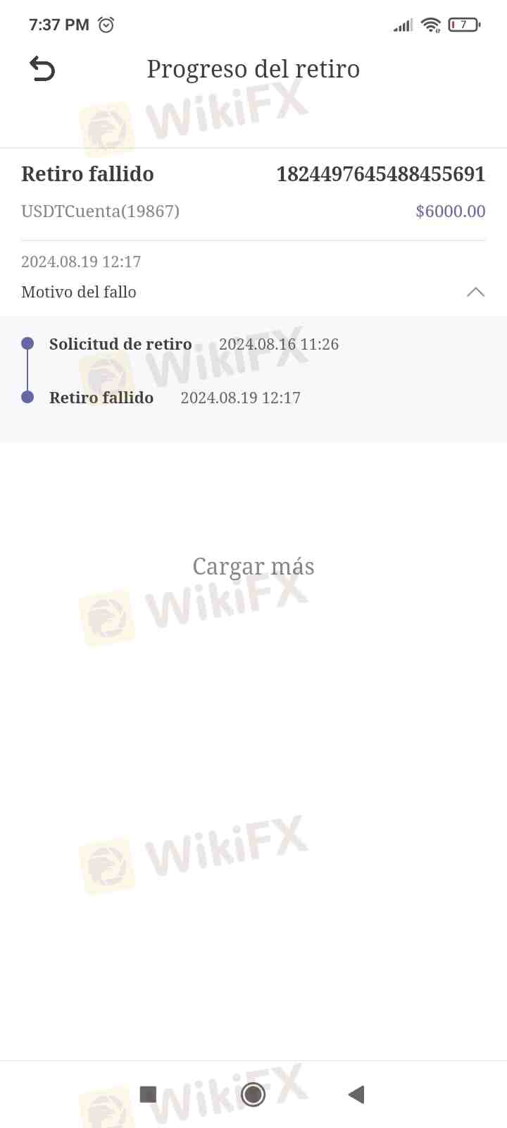 我进行了一笔存款开始交易,然后在平台和WhatsApp群组中发布了我存款的100%将会被给予的消息,所以我又进行了两笔存款。NEWRGY IMEX在平台上发布了直到8月16日之前无法进行提款的消息,我尝试了但无法提款,理由是只能在工作日进行提款,所以我等到了周一,但显示了提款失败的进度。然后他们开始说我们都必须提前支付相当于总账户余额20%的税款,通过威胁性的消息不断施加压力,威胁说:“如果在8月26日之前未支付税款,将每天收取5%的费用;当达到35%时,NEWRGY将冻结账户并没收资产。在严重情况下,根据美国法律将判处5年监禁和25万美元罚款。”因此,我请求法律援助以追回我的钱款。 提前感谢您的关注。 我进行了一笔存款开始交易,然后在平台和WhatsApp群组中发布了我存款的100%将会被给予的消息,所以我又进行了两笔存款。NEWRGY IMEX在平台上发布了直到8月16日之前无法进行提款的消息,我尝试了但无法提款,理由是只能在工作日进行提款,所以我等到了周一,但显示了提款失败的进度。然后他们开始说我们都必须提前支付相当于总账户余额20%的税款,通过威胁性的消息不断施加压力,威胁说:“如果在8月26日之前未支付税款,将每天收取5%的费用;当达到35%时,NEWRGY将冻结账户并没收资产。在严重情况下,根据美国法律将判处5年监禁和25万美元罚款。”因此,我请求法律援助以追回我的钱款。 提前感谢您的关注。