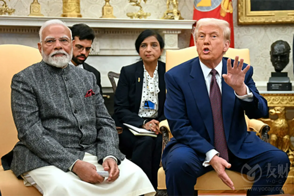 特朗普称美印已达成贸易协议 将立即下调关税